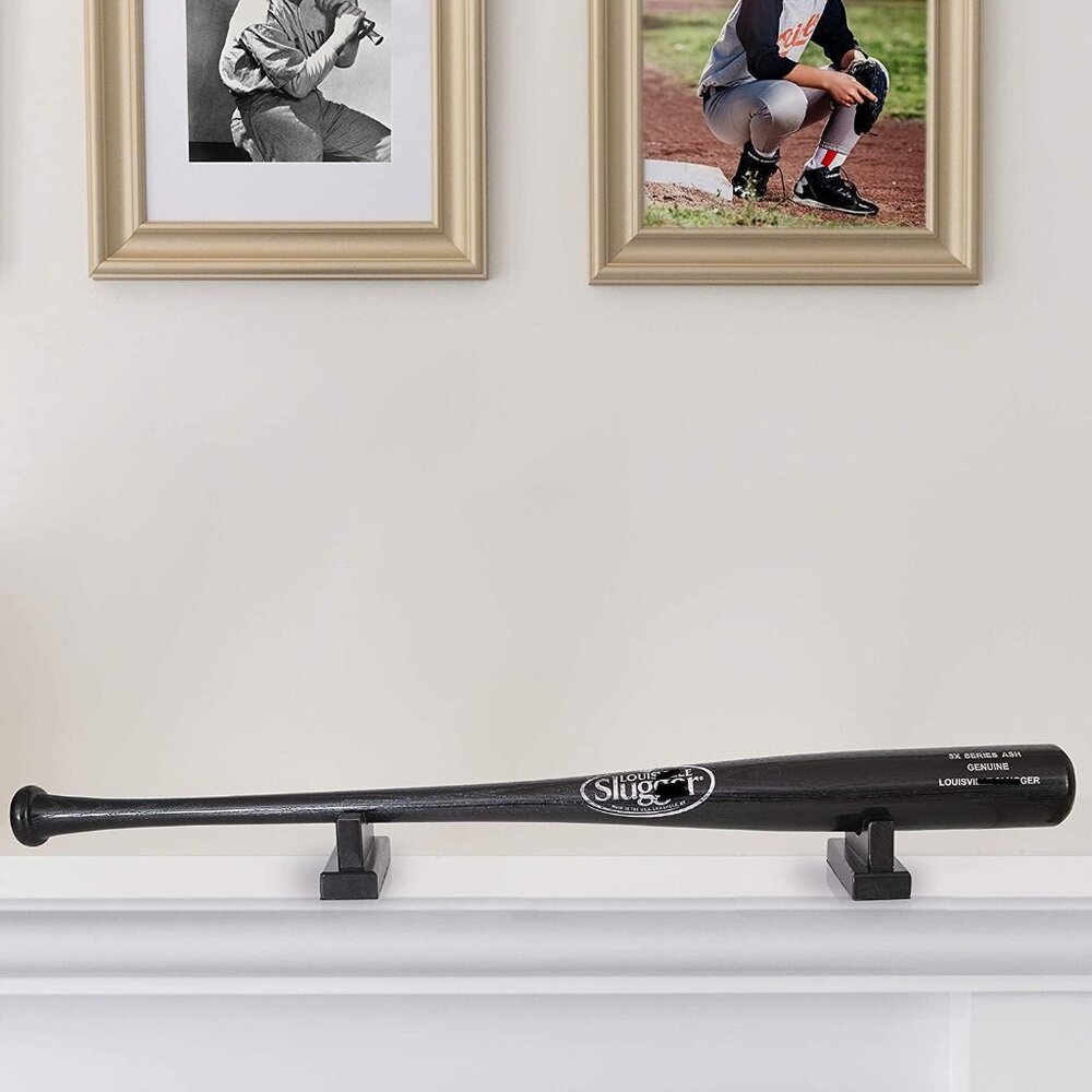 Baseball Bat Display Holder Rack Mount for Table or Desk- Replaces Case or Stand - Picture 5 of 9